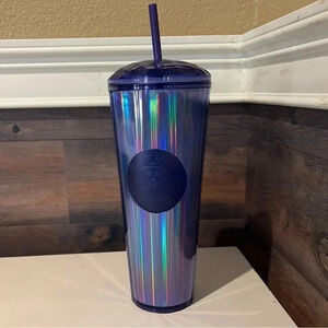 Kaleidoscope Ocean blue Dome Starbucks Tumbler New with Tags
